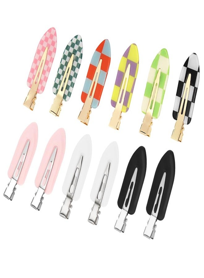 Exacoo 12pcs No bend hair clips, No dent Creaseless hair clips for Styling, Bangs, Makeup Application,No Crease Hair Barrette for Women Girls - Image 1